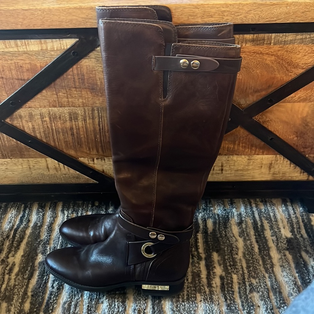 vince camuto riding boots brown